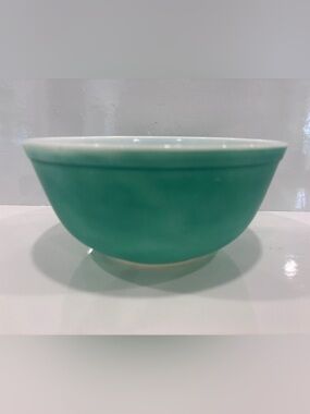 Vintage Pyrex 403 Turquoise Blue 2½ Qt Mixing Bowl Milk Glass Nesting Bowl USA